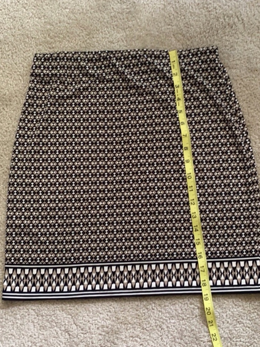 Max Studio Neutral Print Mini Skirt - Picture 6 of 8